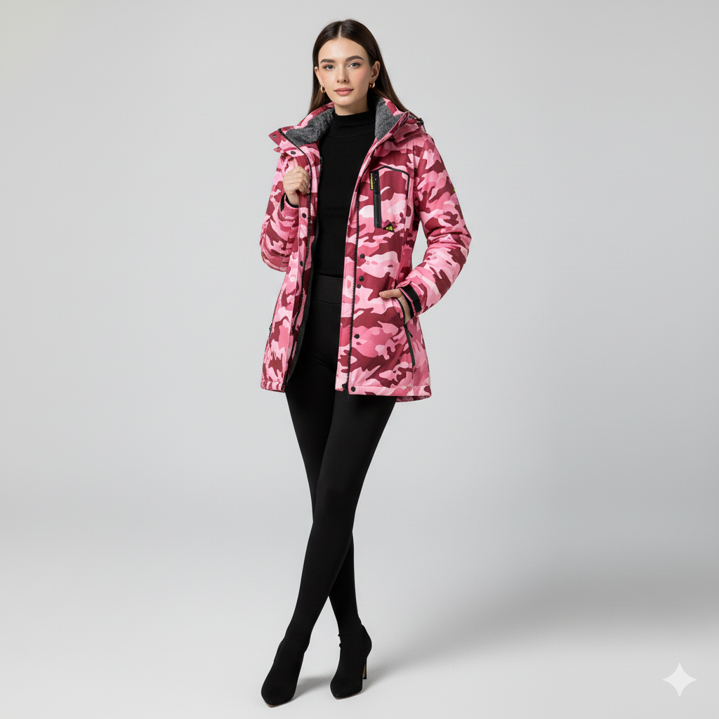 Waterproof Hooded Ski Jacket