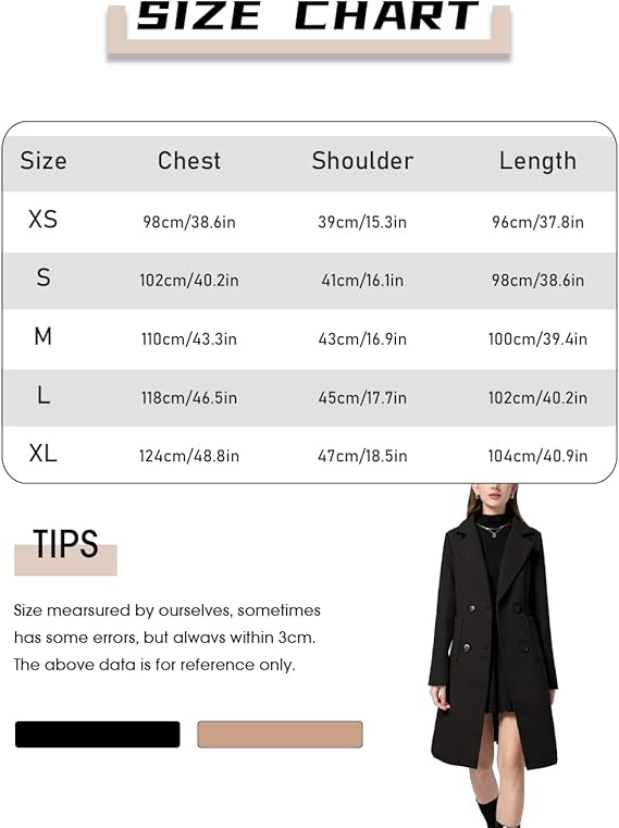Double-Breasted Wool Blend Coat