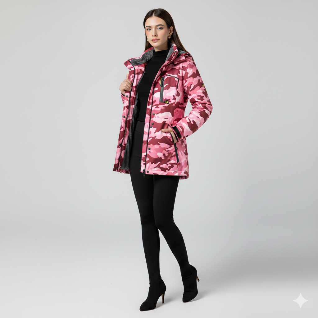 Waterproof Hooded Ski Jacket