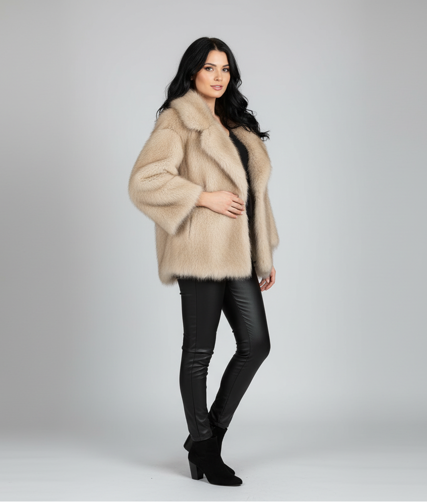 Manhattan morning Faux Fur Coat