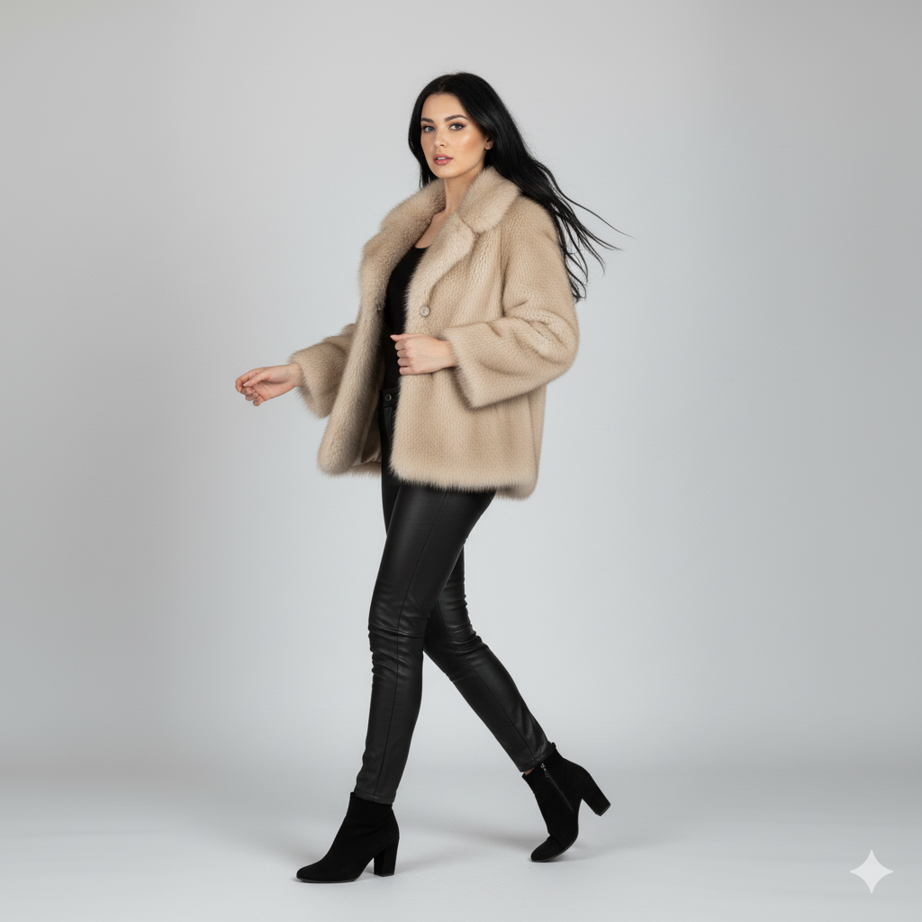 Manhattan morning Faux Fur Coat