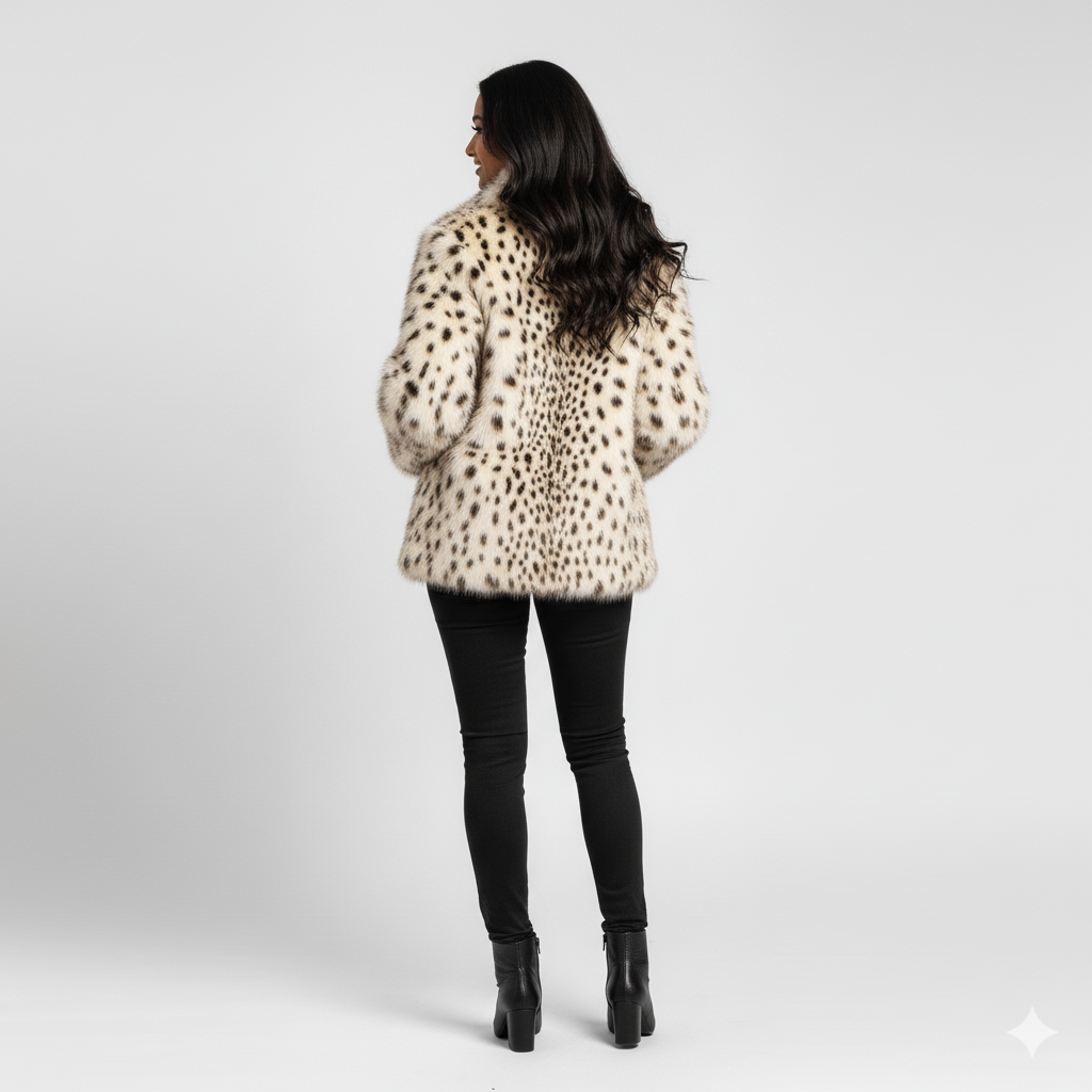 ALLEN STEVEN Faux Fur Coat