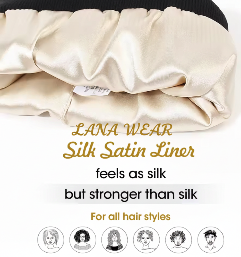 Women Silk Satin Lined Beanies